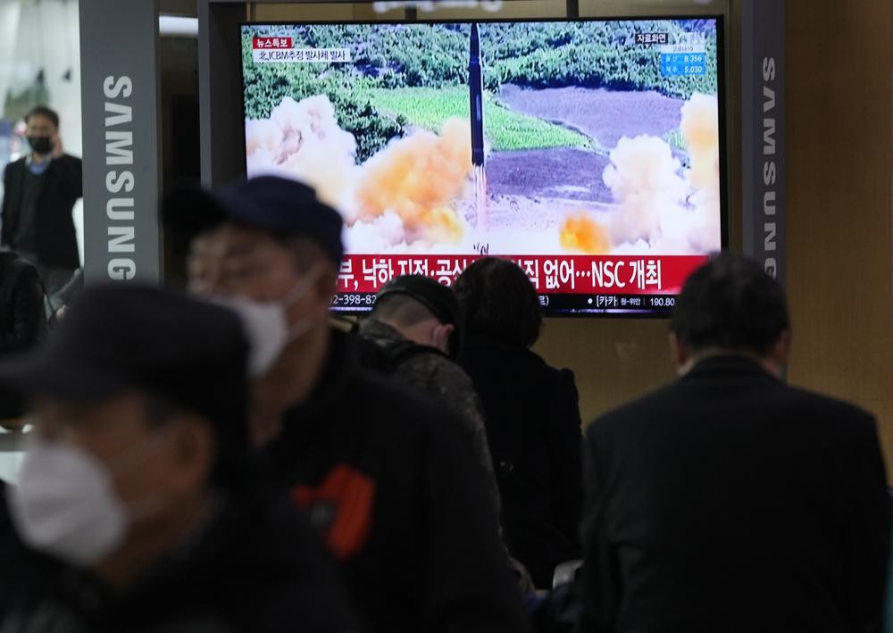 Dialling up pressure, North Korea tests long-range missile